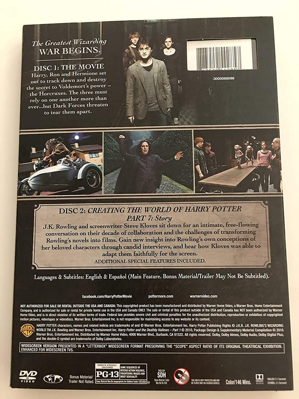 Harry Potter and the Deathly Hallows, Part 1 (Two-Disc Special Edition)