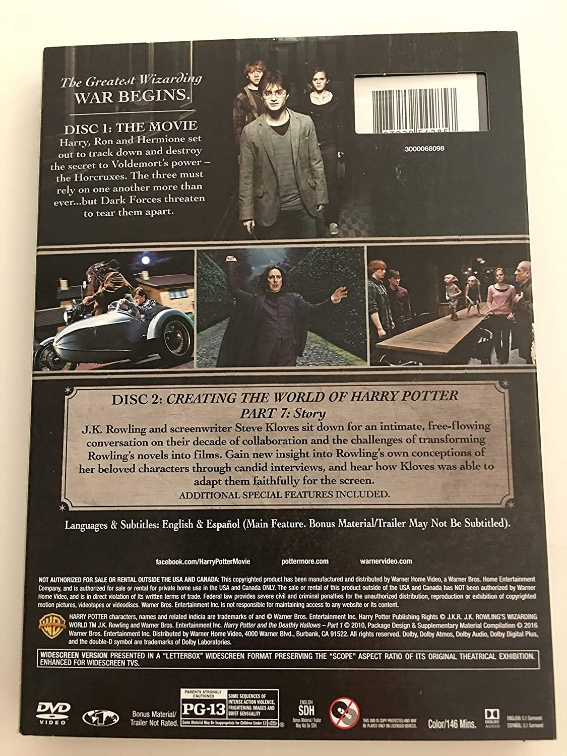 Harry Potter and the Deathly Hallows, Part 1 (Two-Disc Special Edition)