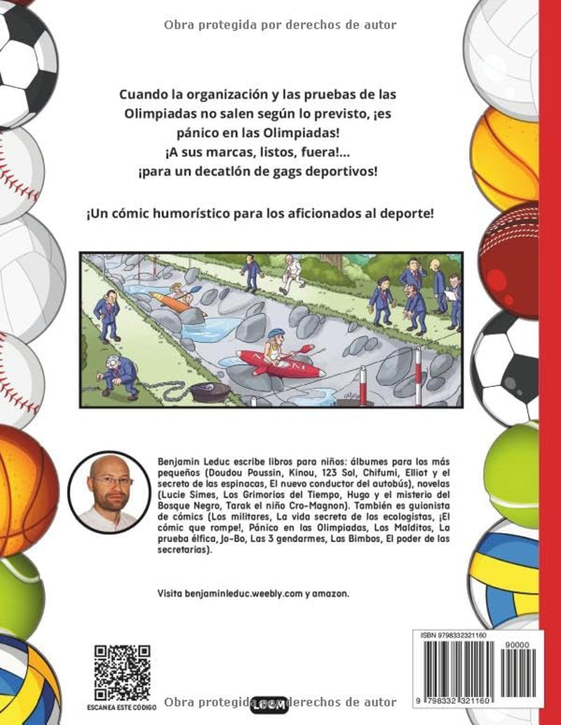 Pánico en las Olimpiadas: Cómic de Humor sobre el Deporte en los Juegos Olímpicos (Spanish Edition)