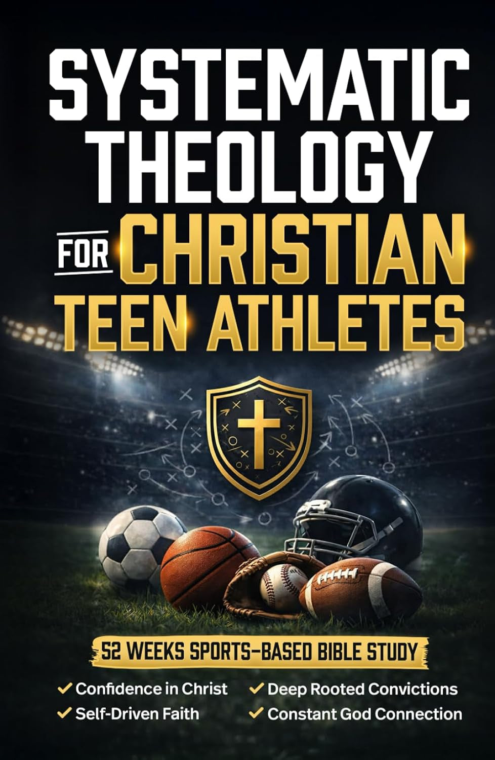 Systematic Theology for Christian Teen Athletes: A 52-Week Sports Bible Study for New & Growing Youth Believers to Build Confidence in Christ, Authentic Faith, & Connection with God [For Boys & Girls]