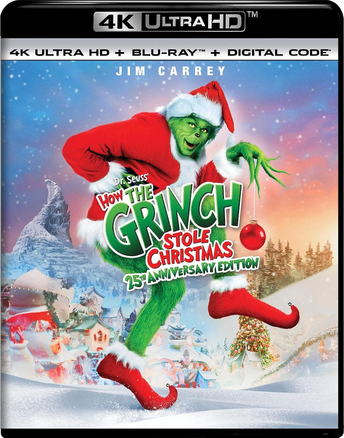 Dr. Seuss' How The Grinch Stole Christmas - 25th Anniversary Edition 4K Ultra HD + Blu-ray + Digital