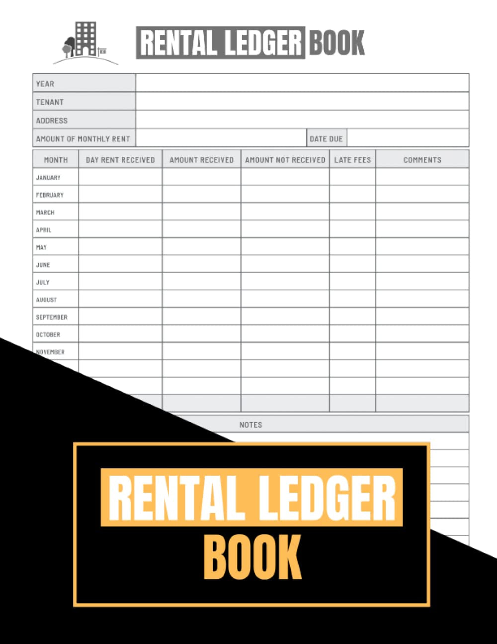 Rental Ledger Book: Landlord Rental Property Manager Journal | Keep Track and Record of Your Rent Payment | Property Management Log Book | Rental ... Keeping Notebook | Rental Property Investing