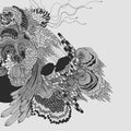 Cheol-kkot-sae steel.flower.bird