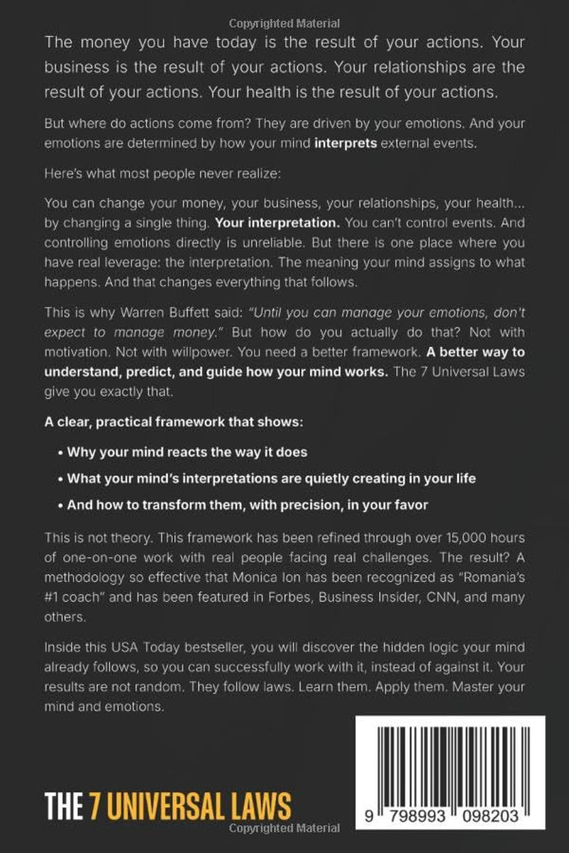 The 7 Universal Laws: The Hidden Rules Behind the Mind, Emotions, and the Architecture of the Universe