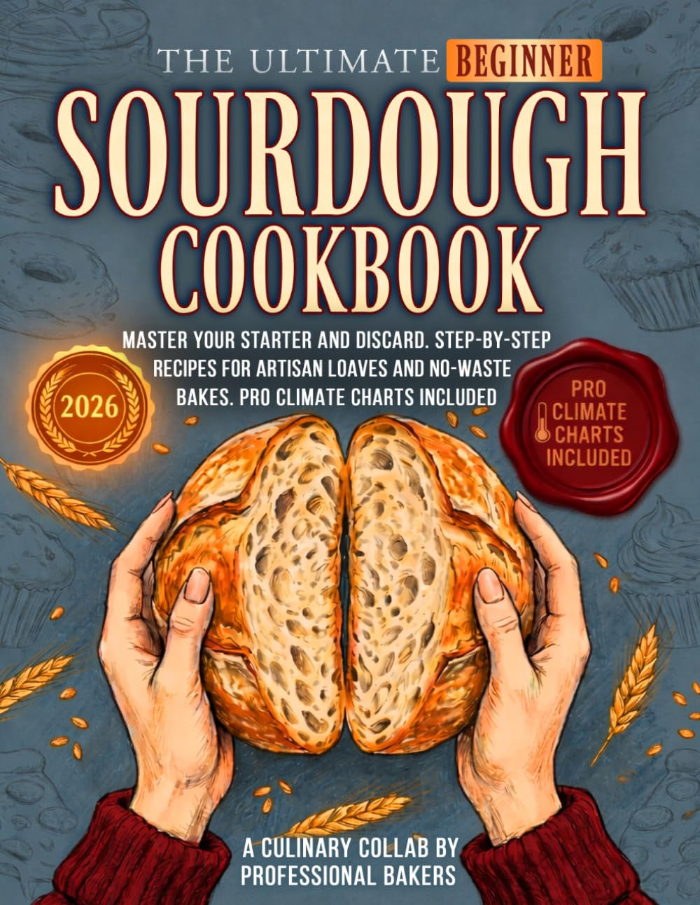 The Ultimate Beginner Sourdough Cookbook: Master Your Starter and Sourdough Discard. Step-by-Step Recipes for Artisan Loaves and No-Waste Bakes. Pro Climate Charts Included (Real Baking, Real Life)