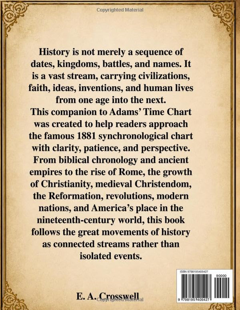 Adams Time Chart: A Clear Panel-by-Panel Guide to Adams’ 1881 Synchronological Chart of History, Biblical Chronology, and 6,000 Years of World History