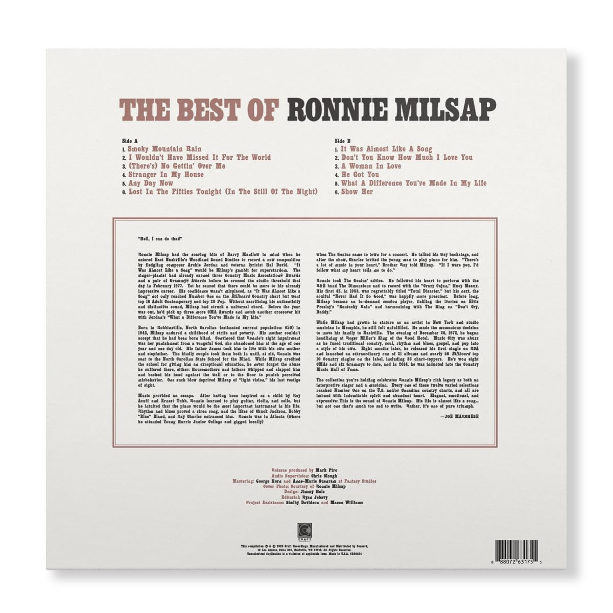 The Best Of Ronnie Milsap