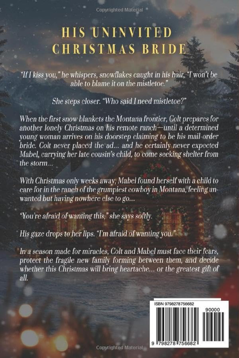 His Uninvited Christmas Bride: A Western Historical Romance Book