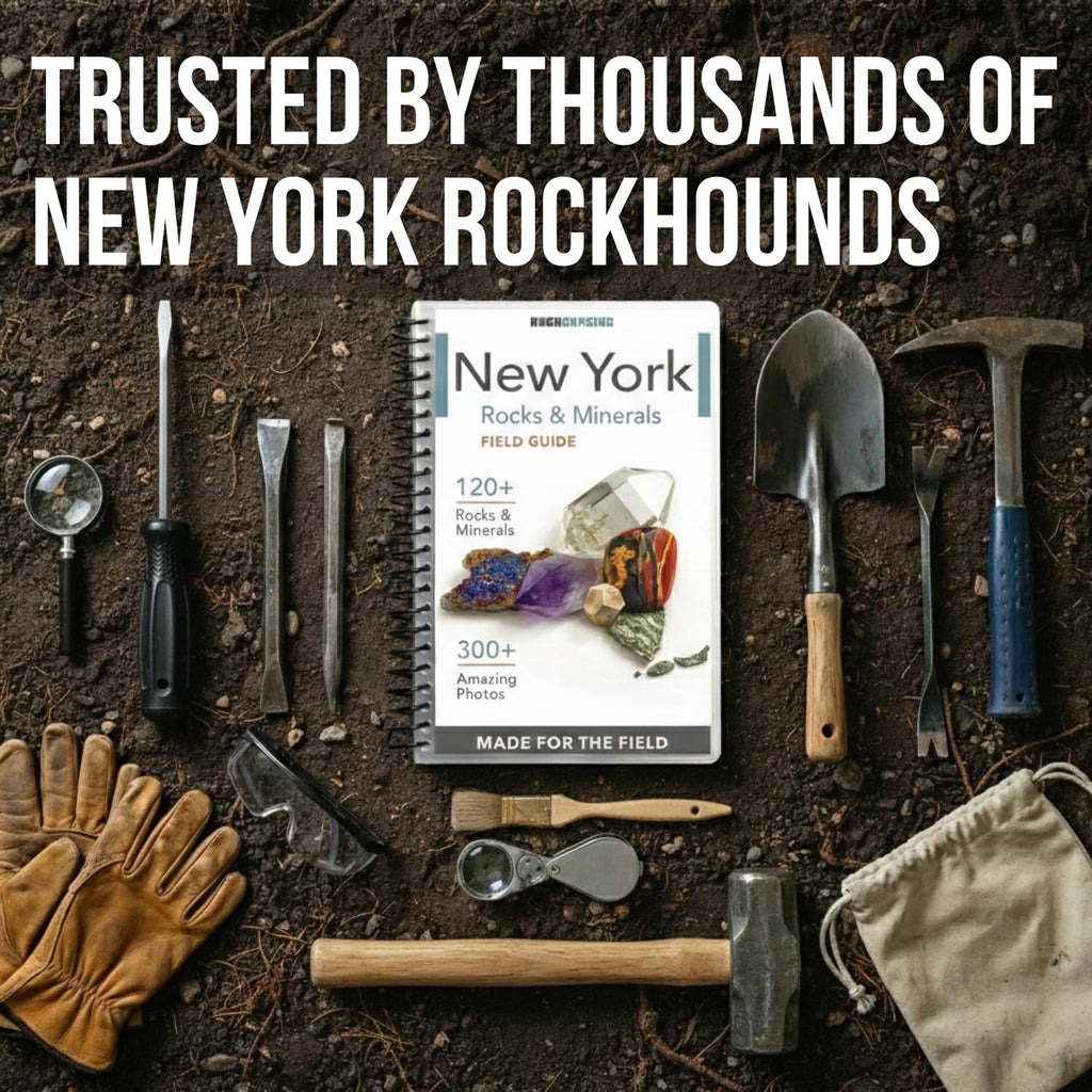 New York Rocks and Minerals Identification Field Guide | Waterproof | Easily Find & Identify New York Rocks, Minerals, Crystals, and Gems | Ideal for Rockhounds, Hikers, Beginners & Kids