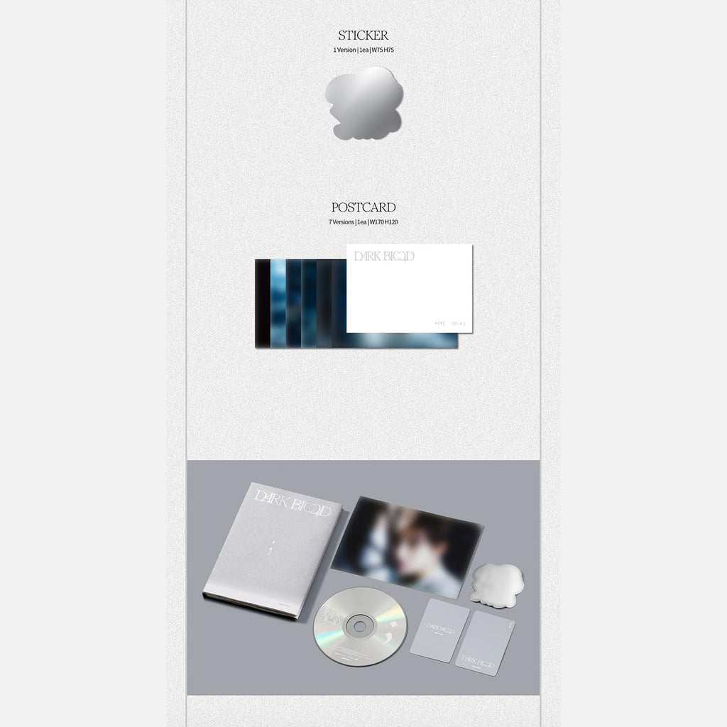 ENHYPEN DARK BLOOD ENGENE / Random Ver. Photobook R + Photocard + Sticker + Postcard + Gift