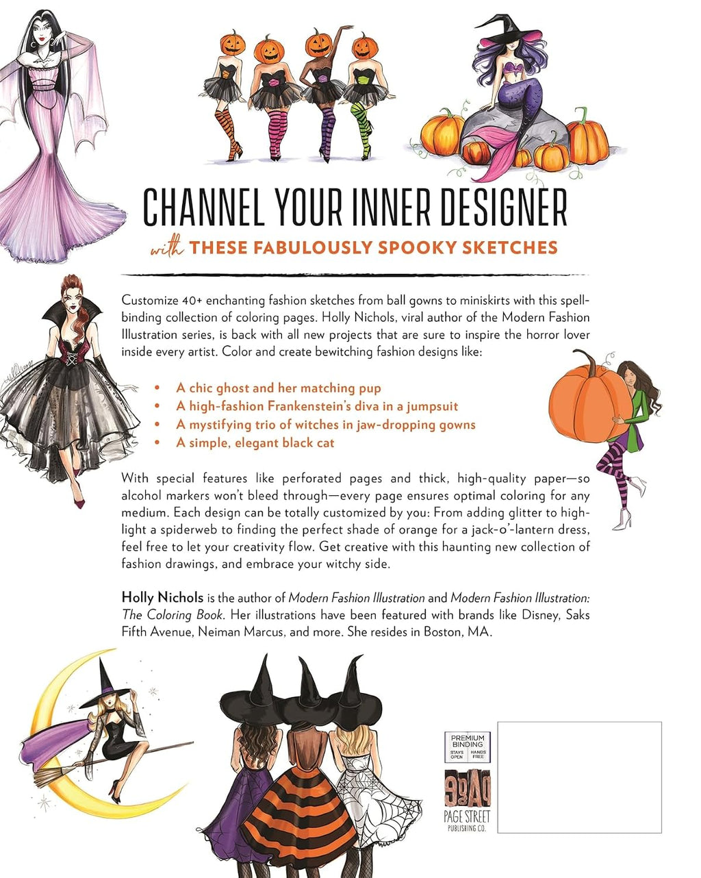 Spooky Runway Fashion: A Coloring Book of Bewitching Designs