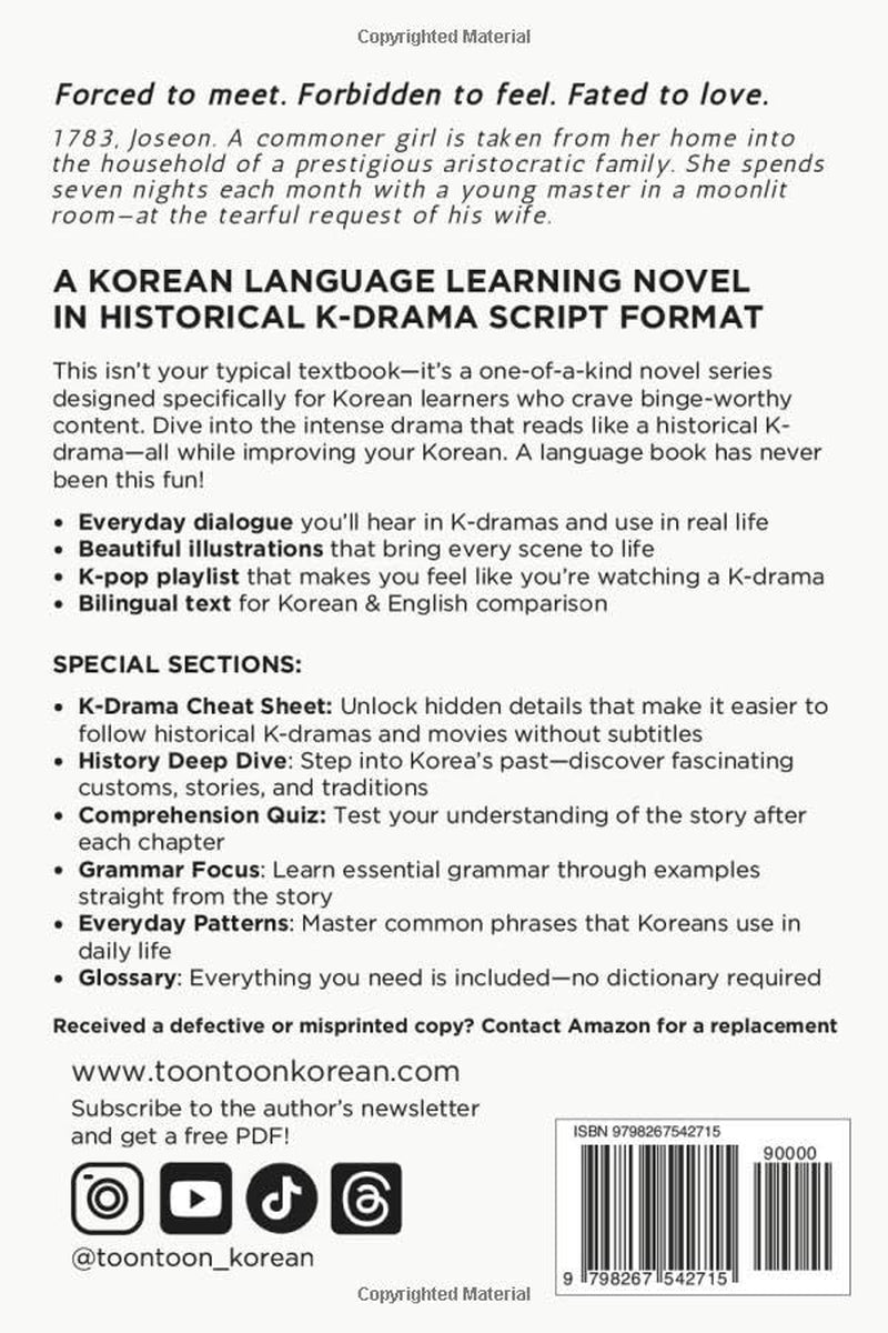 The Moon Caught in the Pine Tree (Vol. 1): Learn Korean with a Historical K-Drama Script Novel in Bilingual Format