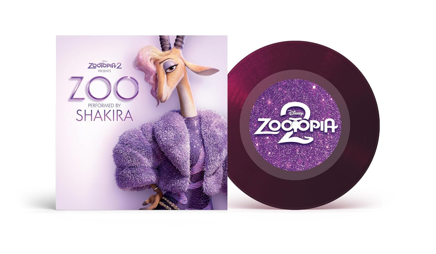 Zoo from Zootopia 2 Purple Translucent Glitter " Single