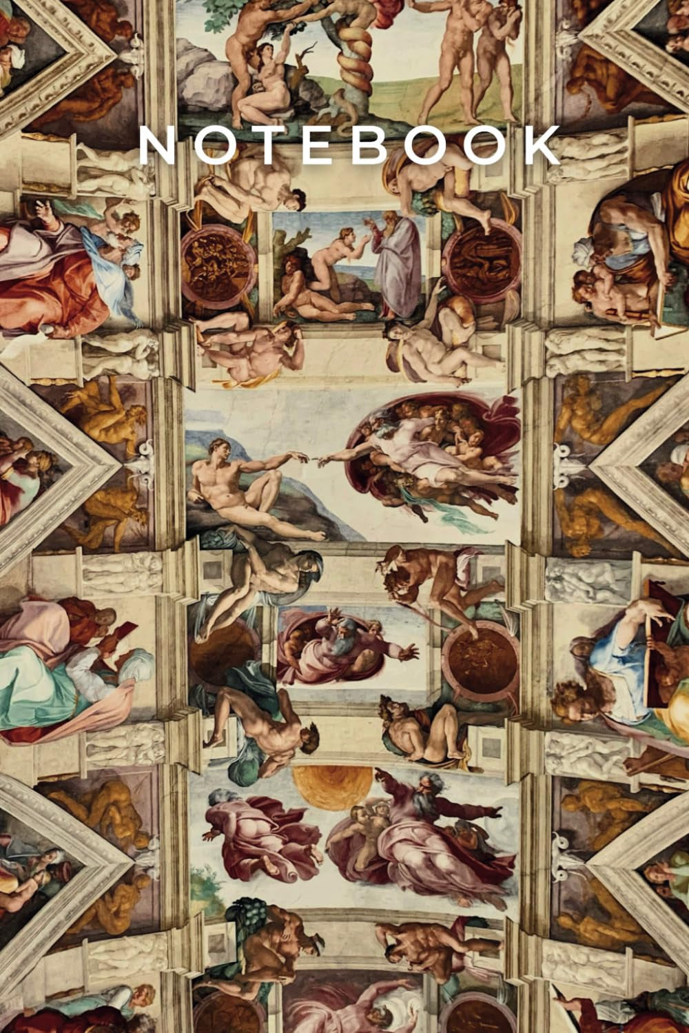 Sistine Chapel ceiling Notebook: Michelangelo Composition Notebook: 100 Dotted Pages Journal