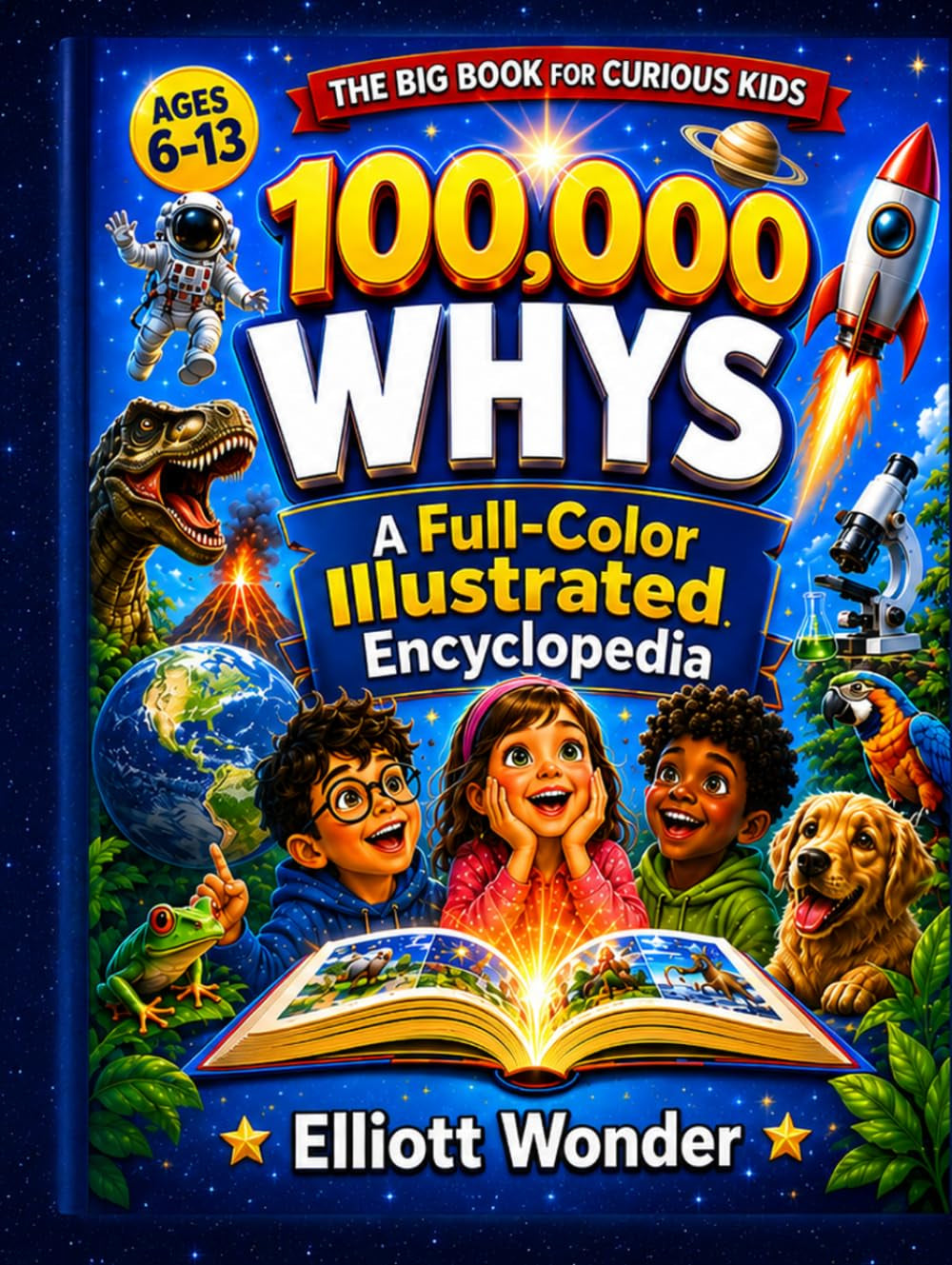100,000 Whys for Kids: A Full-Color Visual Encyclopedia of Animals, Space, Planet Earth, Nature, the Human Body, Science, Food, History, Senses and ... and How the World Works for Ages 6–13