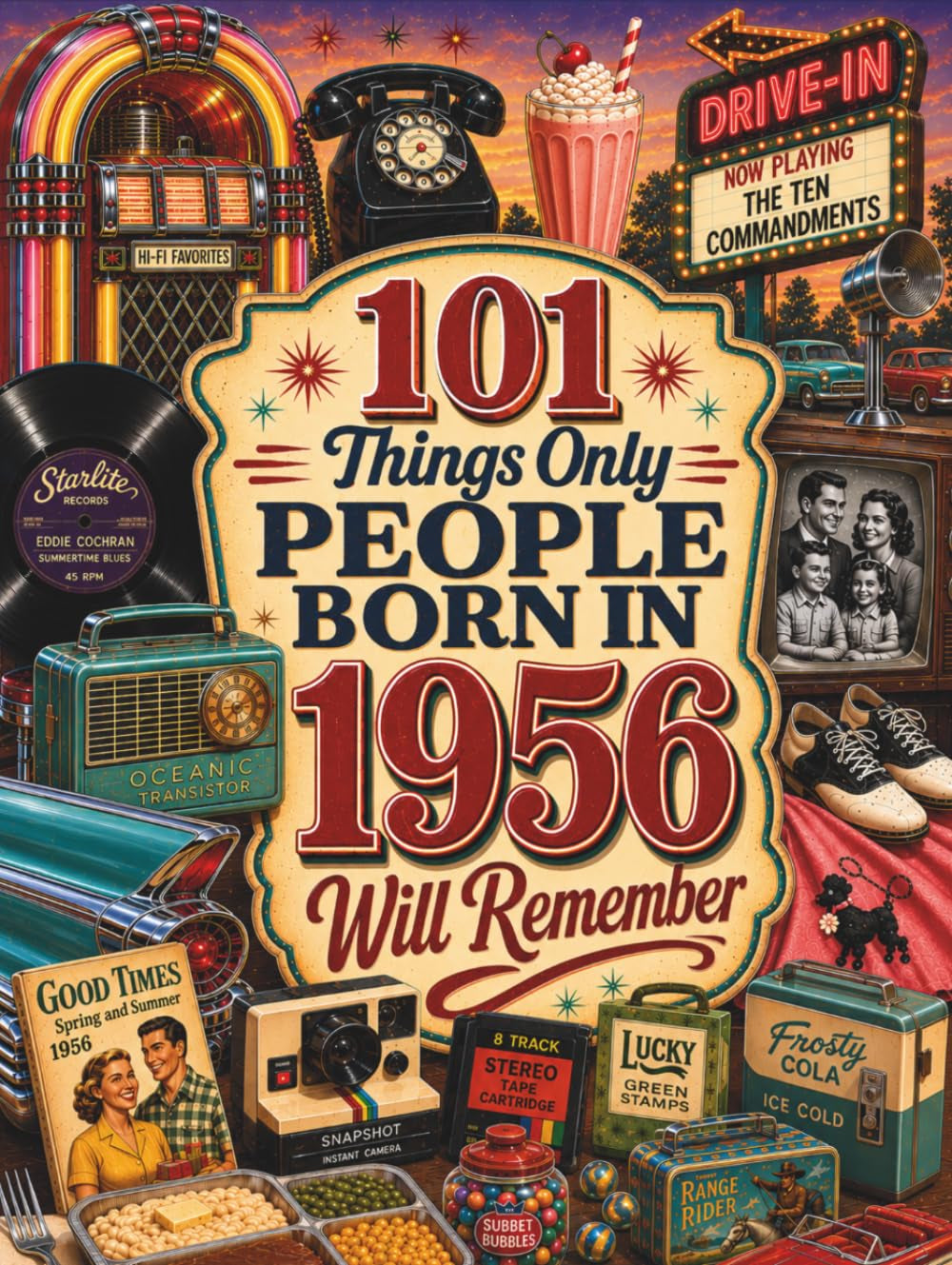101 Things Only People Born in 1956 Will Remember: The Ultimate Nostalgia Book for Baby Boomers, A Memory Recall Journey Through the 50s, 60s, and 70s ... (Remember When: Year You Were Born Series)