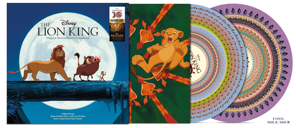 Lion King: 30th Anniversary Original Soundtrack Limited Zoetrope Picture