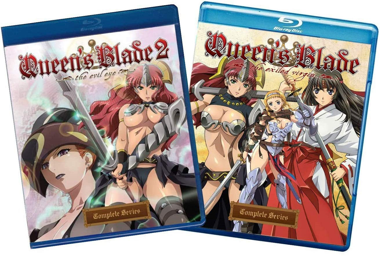 Queen's Blade: Complete Series 1 & 2 (Ep 1-24 + OVA's ) 4 Disc Blu-Ray set