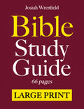 Bible Study Guides 66 Pages LARGE PRINT: A Complete KJV Companion in Easy-Reading Type | Summary Outlines with Themes, Verses, Key People, Life Application, Reflection Questions and Journaling Lines