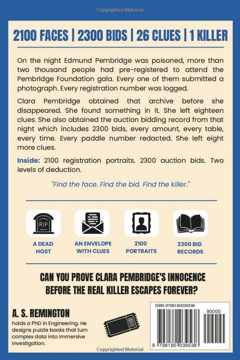 The Lottery Killer Volume 2: An Immersive Murder Mystery Logic Puzzle | Eliminate 2,100 Faces and 2,300 Bids to Find the Killer