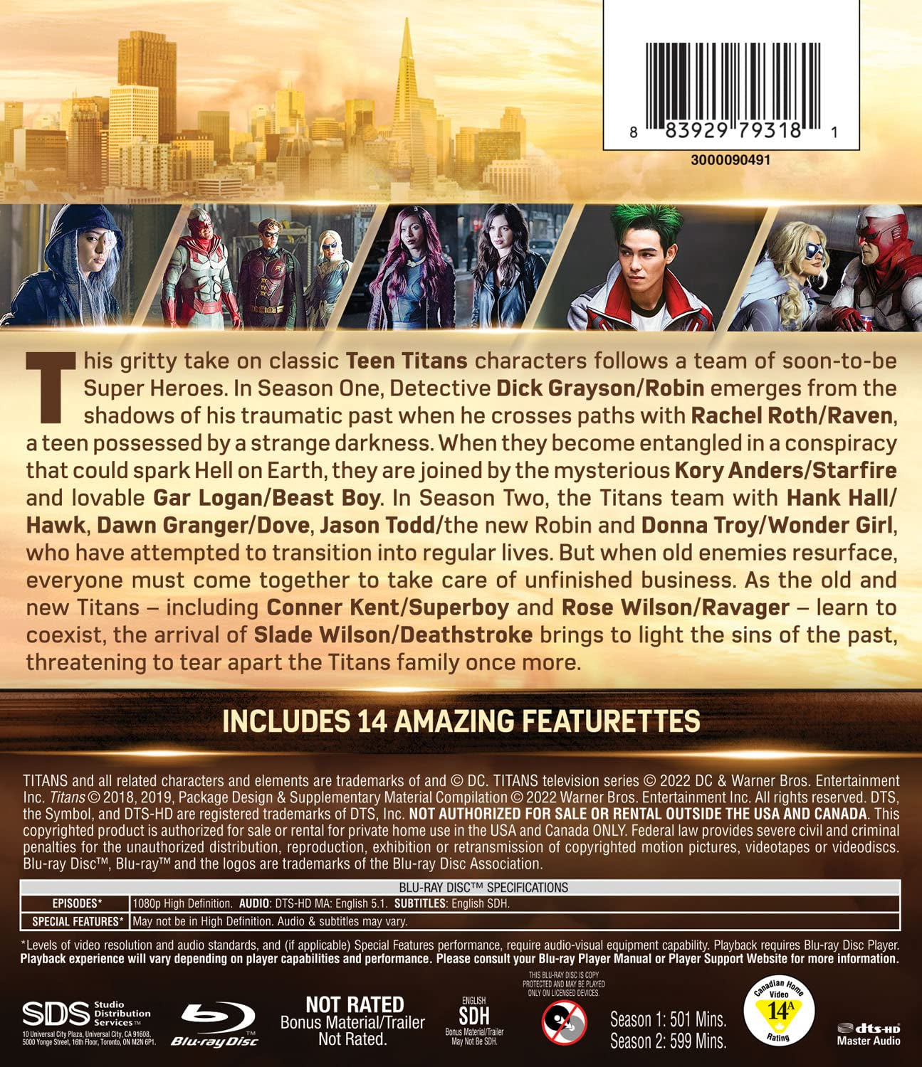 Titans: The Complete First & Second Seasons (Blu-ray)