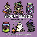 Spooky Season: Halloween Inspired Bold and Easy Coloring Book for Adults or Kids