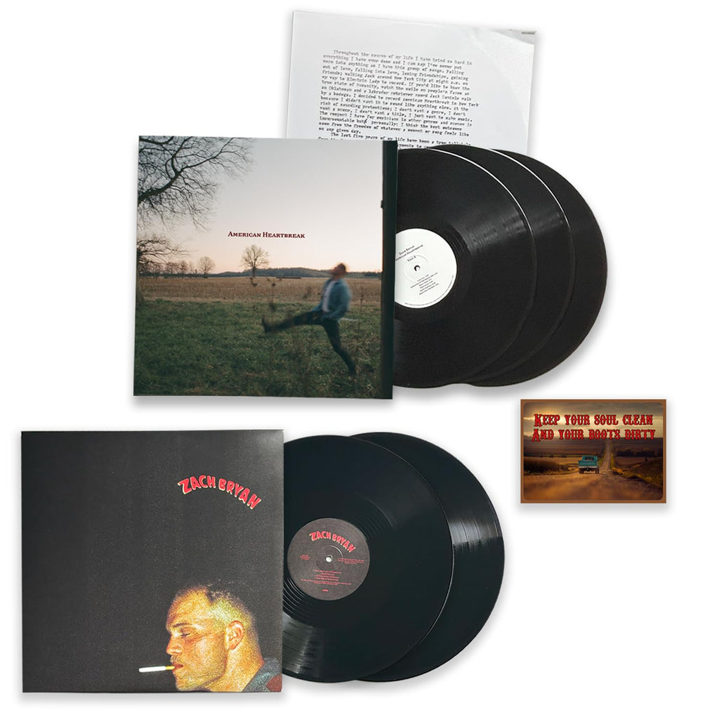 Zach Bryan Studio Album Collection: American Heartbreak / Zach Bryan Self - Titled Including Bonus Art Card