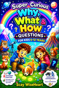 Super Curious Why, What & How Questions for Kids 6-12 years: Fully Illustrated Collection of Interesting Facts, Simple Experiments About Animals, Life, Nature, Science, Space More for Boys and Girls
