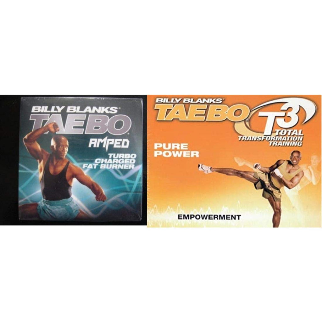 Billy Blanks Tae Bo Amped: Turbo Charged Fat Burner / T3 Total Transformation Training: Pure Power Empowerment DVD
