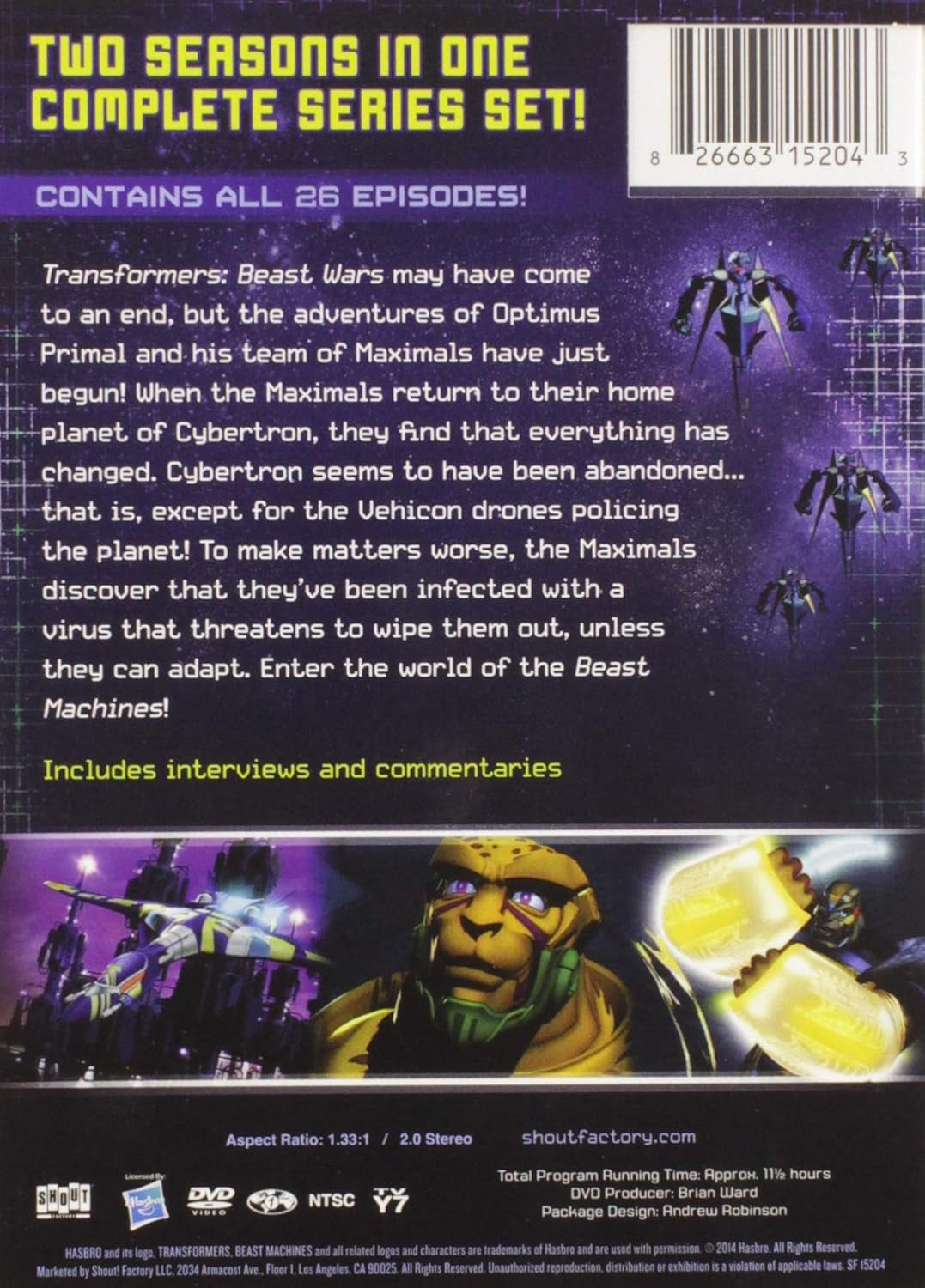 TRANSFORMERS BEAST MACHINES CS DVD