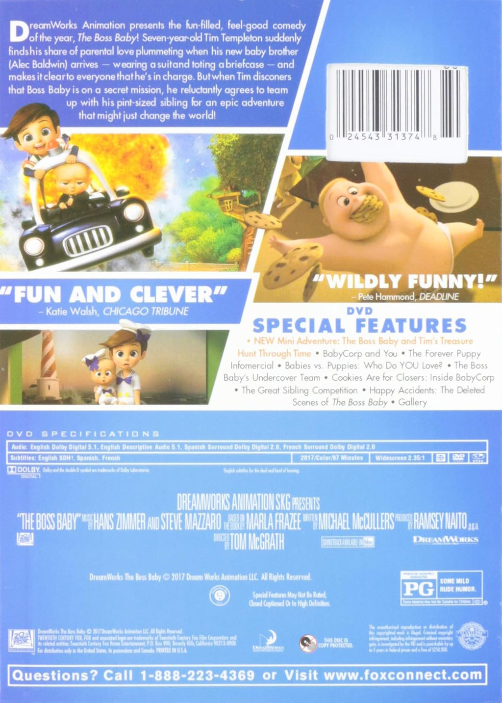 The Boss Baby [DVD] [2017]