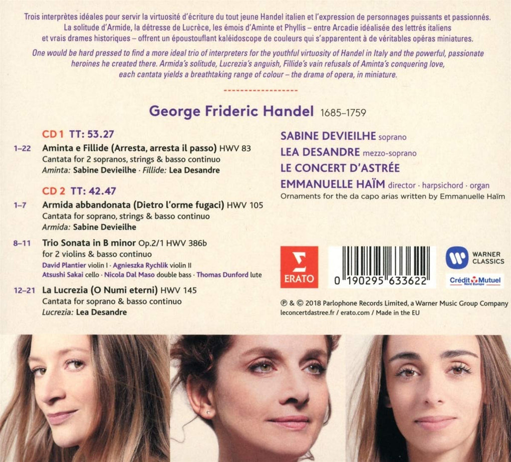 Handel: Aminte E Fillide Lucrezia Armida