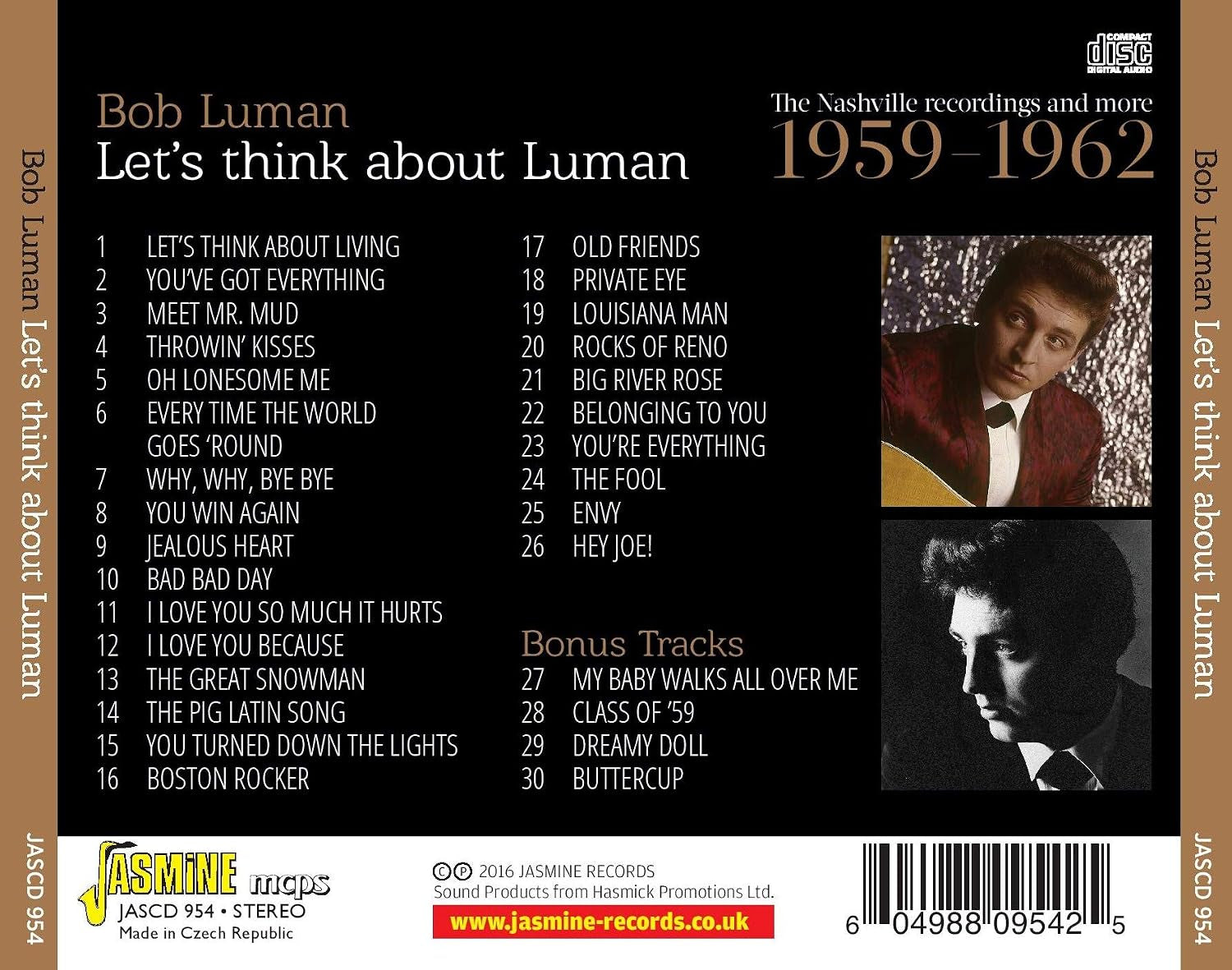 Let's Think About Luman - The Nashville Recordings And More 1959-1962 ORIGINAL RECORDINGS REMASTERED