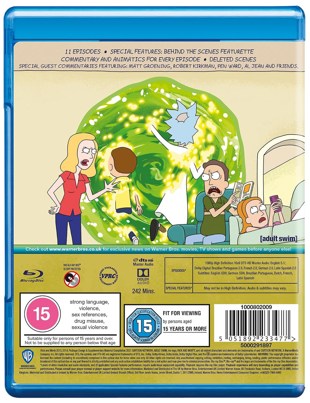 Rick and Morty: Season 1 [Blu-ray] [2013] [Region Free]