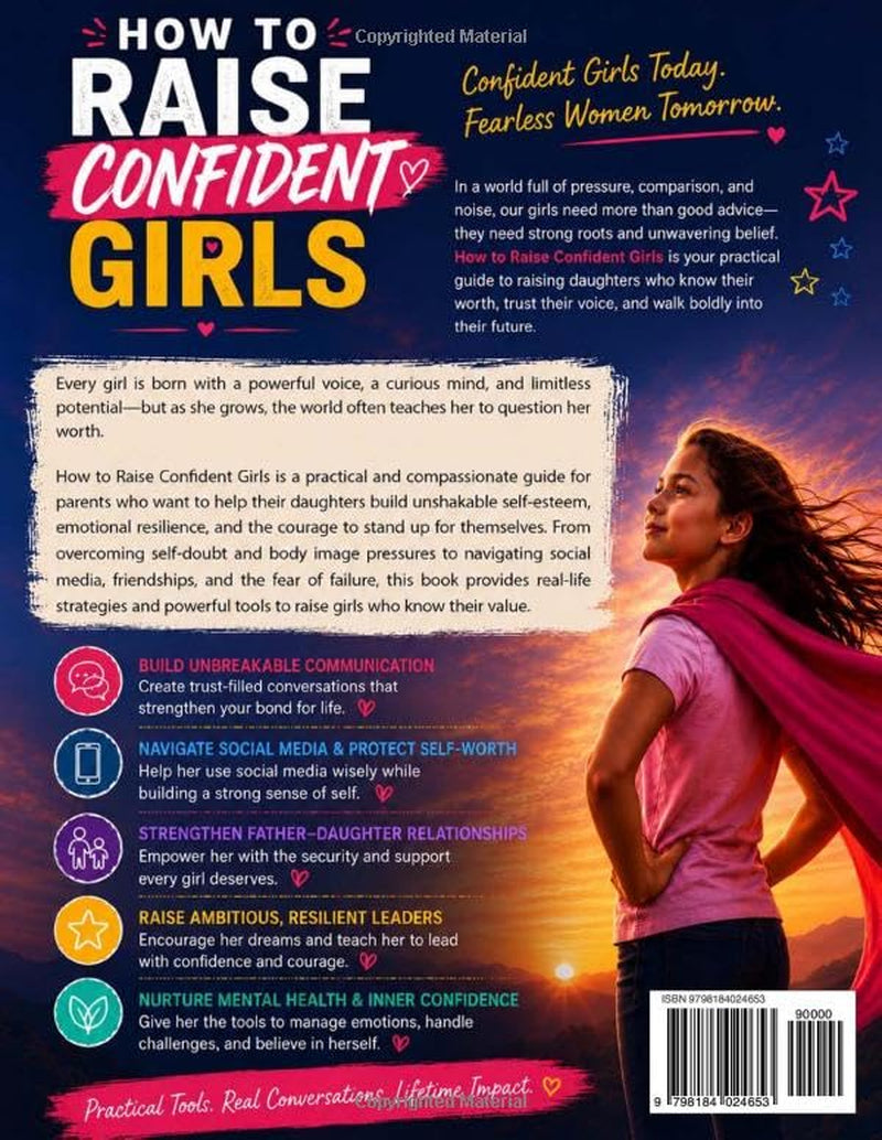 How to Raise Confident Girls: A Practical Guide to Building Self-Esteem, Emotional Strength, and Fearless Independence in a World That Challenges Them