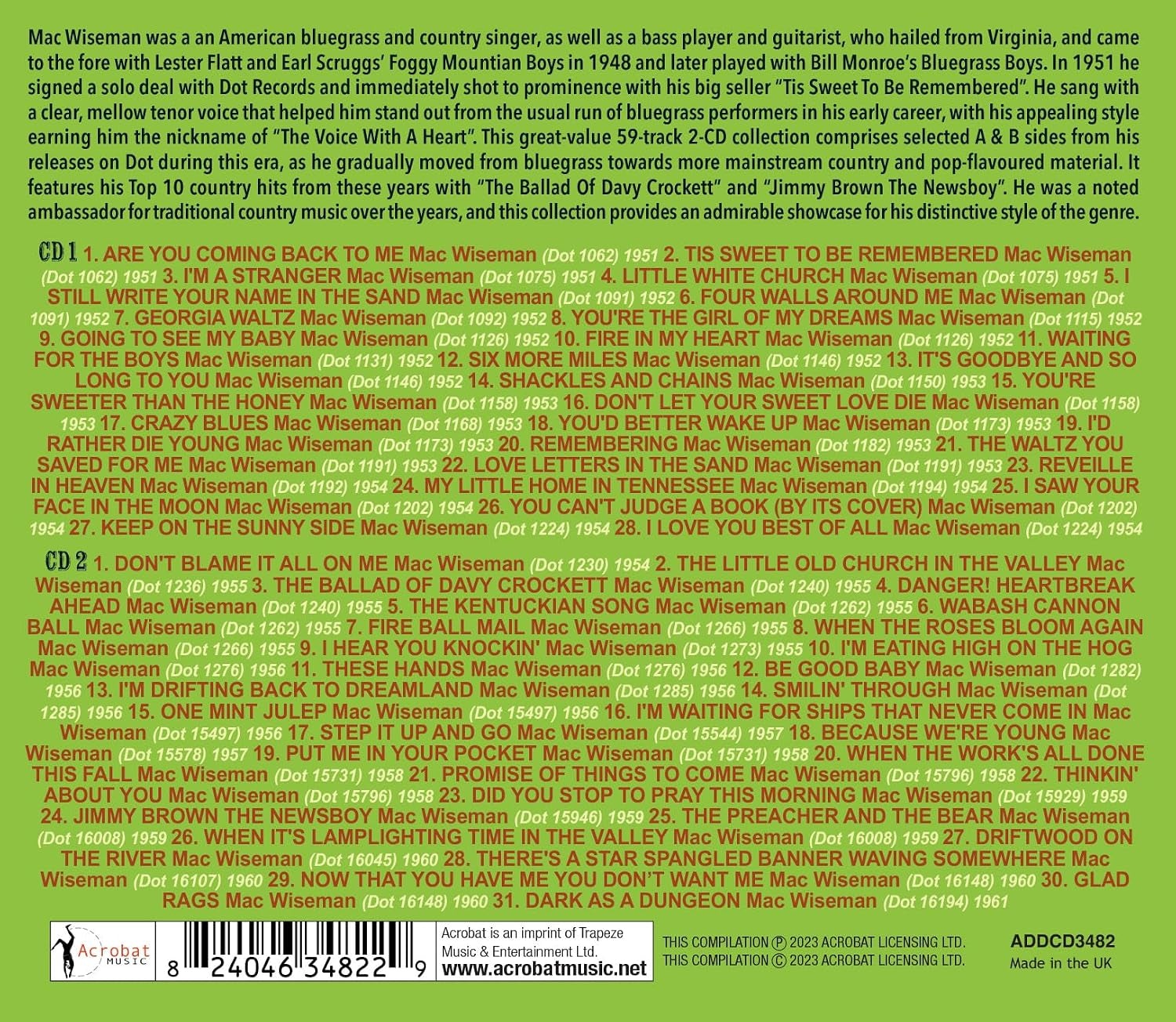 The Voice With A Heart: The Singles Collection 1951-61