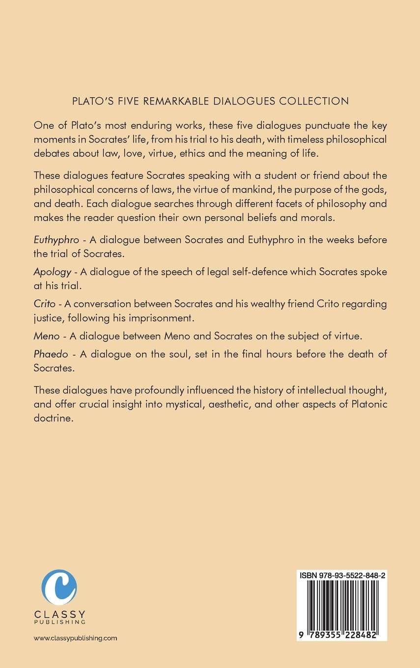 Five Dialogues: Euthyphro, Apology, Crito, Meno & Phaedo