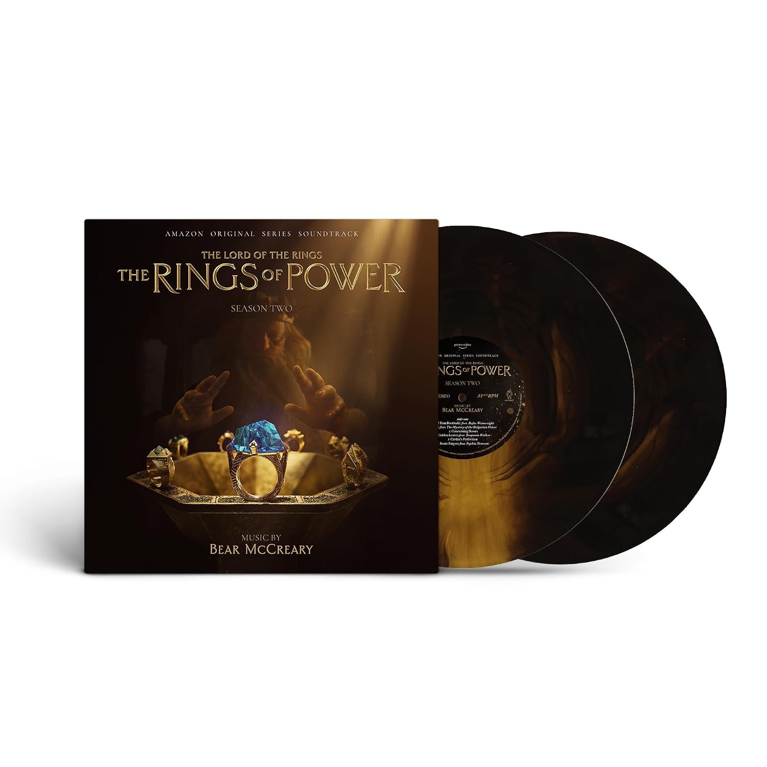 The Lord of the Rings: The Rings of Power Season 2: Amazon Original Series Soundtrack Black & Gold Galaxy
