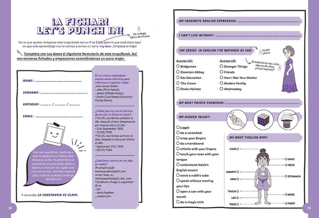 Truquibook: Cuaderno para aprender inglés / Trickbook (Spanish Edition)