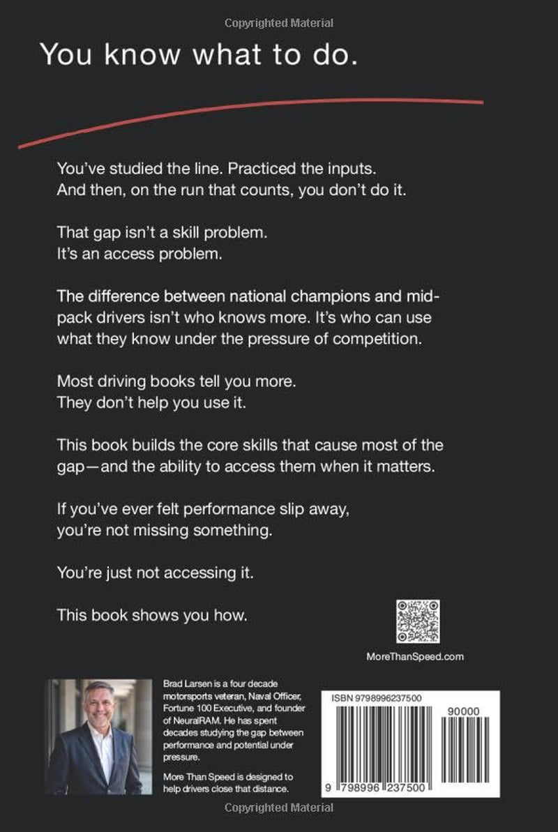 MORE THAN SPEED: THE SKILLS THAT WIN & HOW TO EXECUTE WHEN IT MATTERS