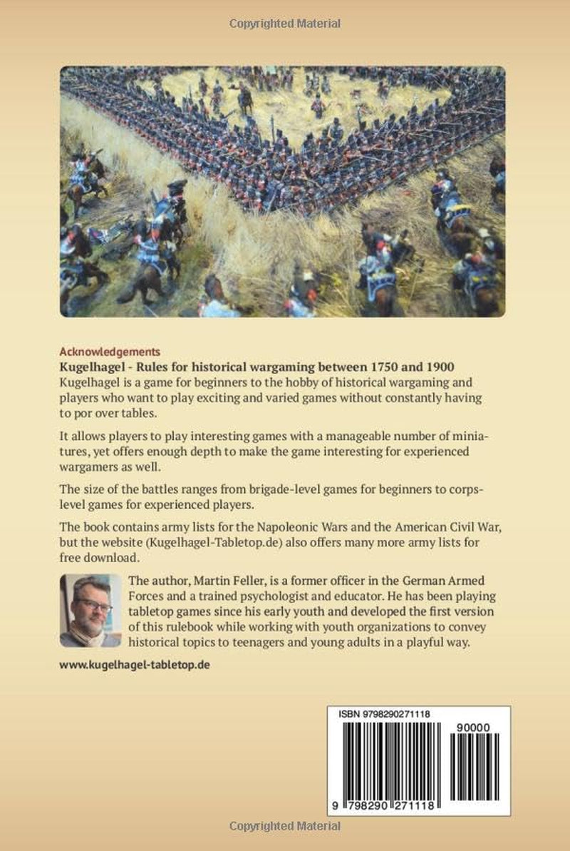 Kugelhagel: Rules for historical wargaming between 1750 and 1900