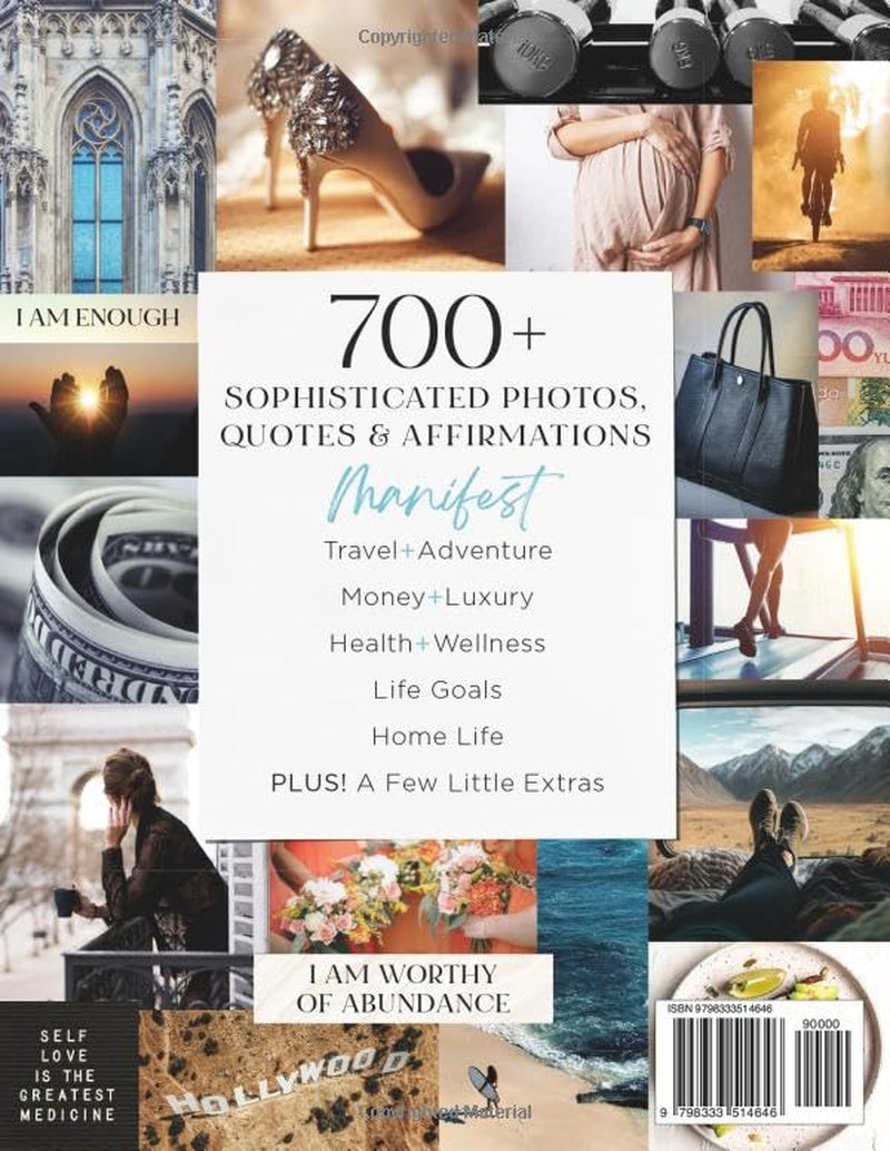 The Vision Board Clip Art Book Volume 2: Manifest your best life with 700+ inspirational photos, quotes and affirmations for women