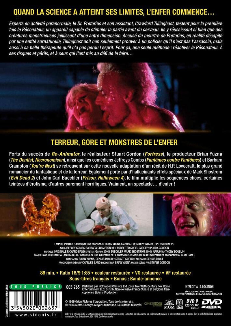 From Beyond [ NON-USA FORMAT, PAL, Reg.2 Import - France ]