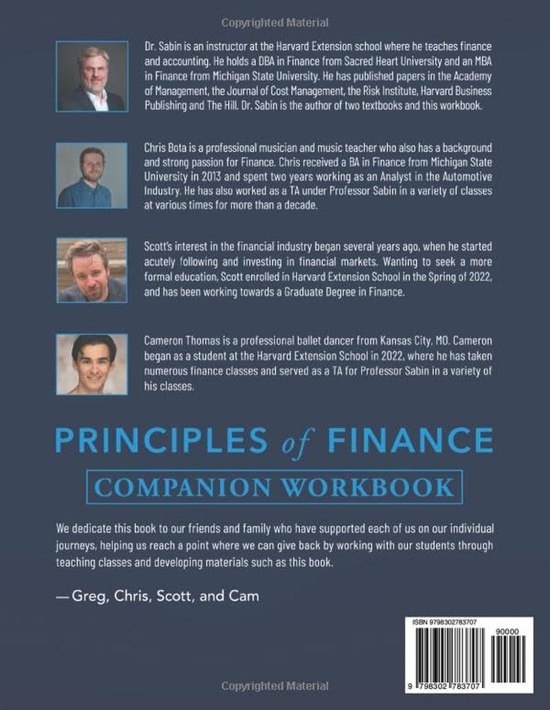 Workbook for Principles of FInance: Companion Workbook