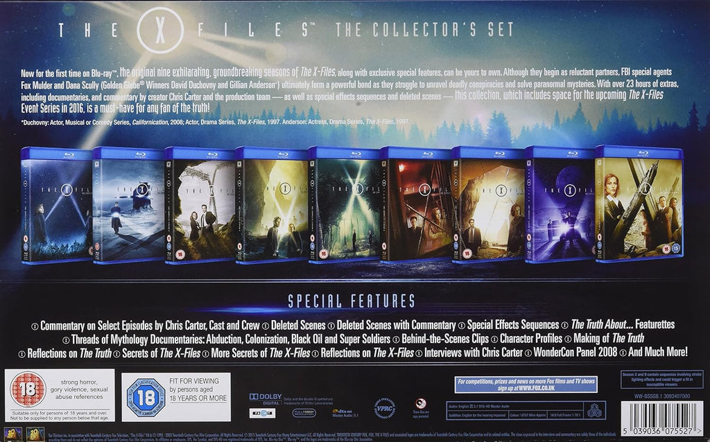 The X Files: Complete Seasons 1-9 [Blu-ray] [Region Free]