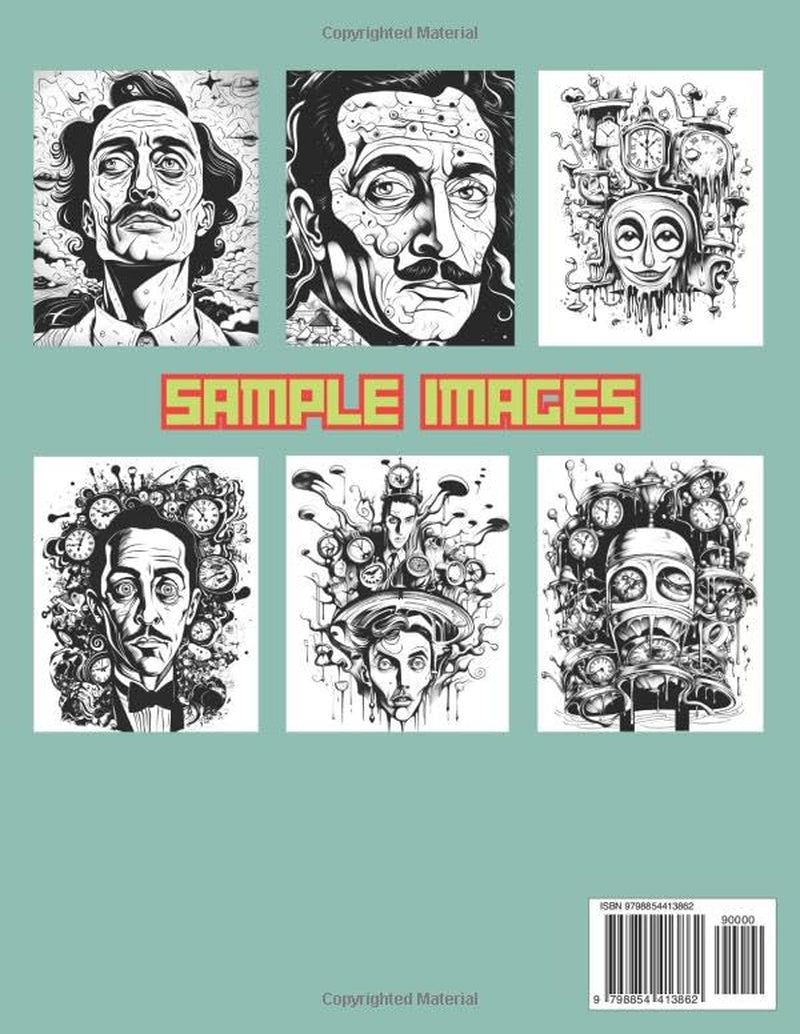 Color Your Own Dali: 50 Original Dali Inspired High Resolution Coloring Images