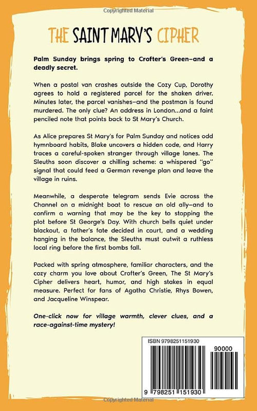 The Saint Mary's Cipher: A Homefront Sleuths Mystery (The Homefront Sleuths Cozy Mystery Series)