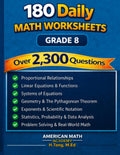 180 Daily Math Worksheets: Grade 8