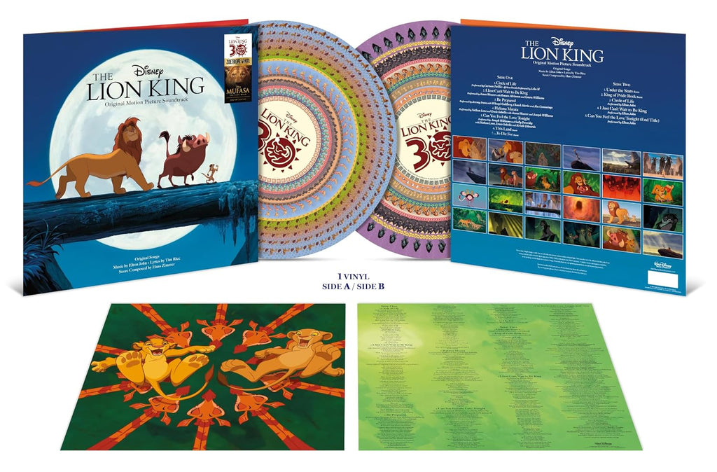 Lion King: 30th Anniversary Original Soundtrack Limited Zoetrope Picture
