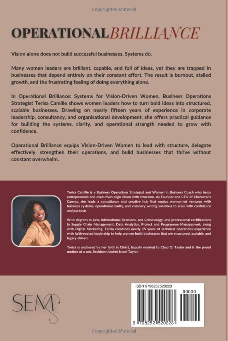 OPERATIONAL BRILLIANCE: Systems For Vision-Driven Women In Business